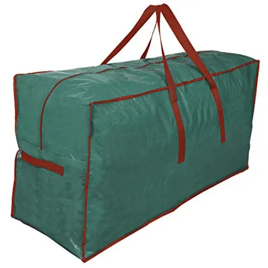 Christmas Tree Storage Bag | Fits Up to 9 Ft. Tall Disassembled Tree | 65&rdquo; X 15&rdquo; X 30&rdquo; Holiday Tree Storage Case | Xmas Storage Container with Handles and Sleek Zipper (Green) {4}
