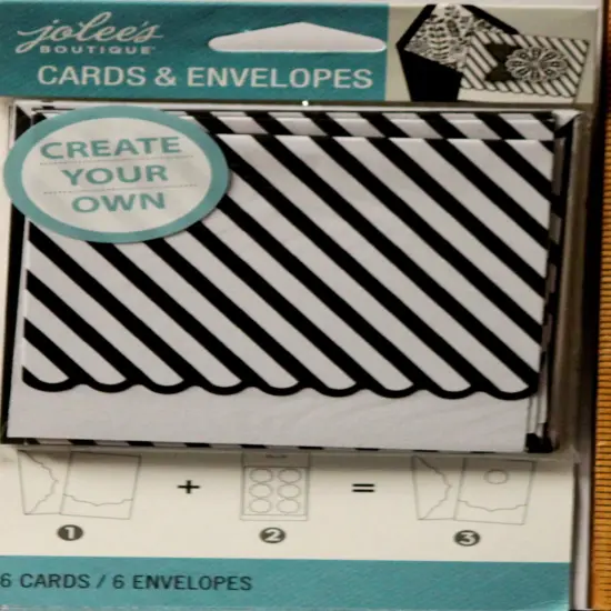 Jolee's Boutique Neutral Mini Square Cards & Envelopes Set {1}