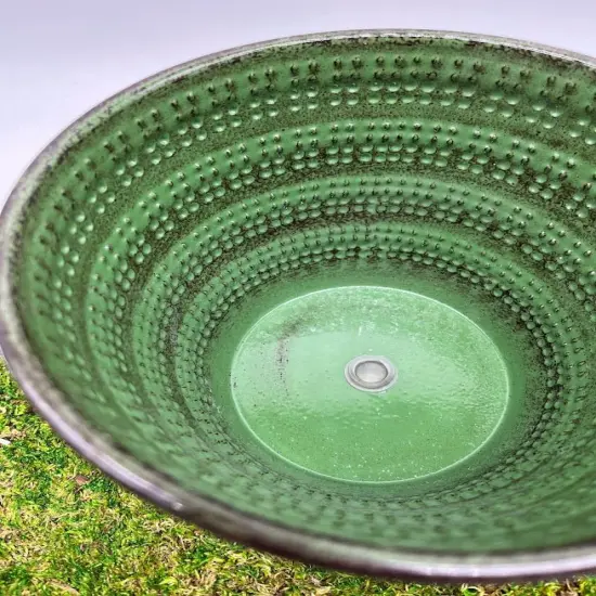 Planter 6" - Beaded Green {2}