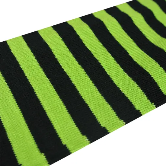 Wrapables Colorful Baby Leg Warmers, Stripes Green & Black {2}