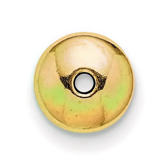 Gold Filled Saucer Beads 3.6 x 7.3mm - Pack of 2 {1}