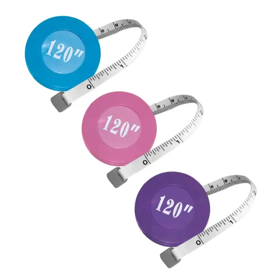 120" Sassy Retractable Tape Measure Blue {3}