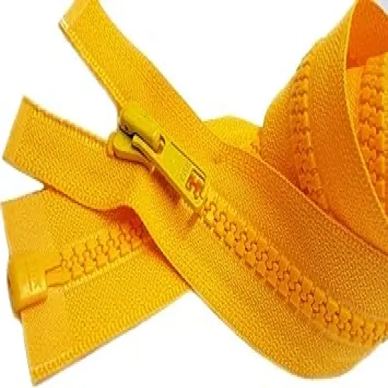 #5 30" Inches Molded Vislon YKK Separating Zipper - Choose Your Color - Made in The United States (1 Zipper Per Pack) (Buttercup Yellow) {1}