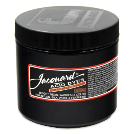 Jacquard Acid Dye - Fluorescent Orange, 8 oz {1}
