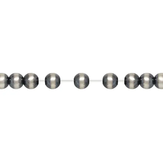 JewelrySupply Sterling Silver Navajo Style Pearl Bead Stretchy Bracelet {6}