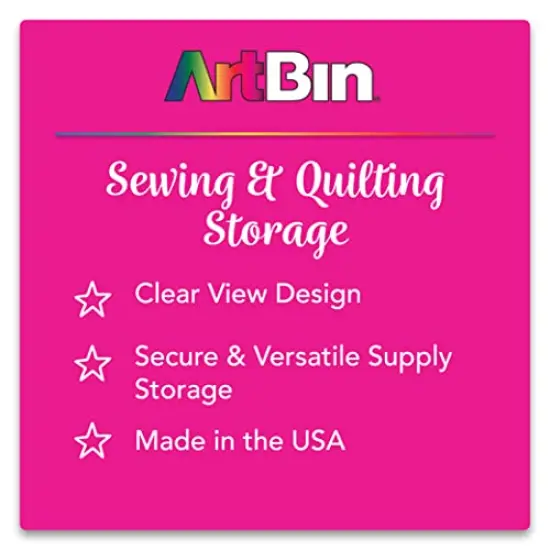 Large Bobbin Box, Sewing Bobbin Organizer, [1] Plastic Storage Case, Clear {2}