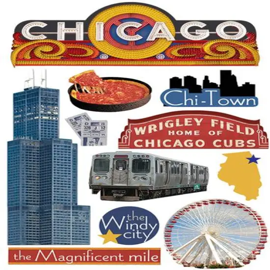 The Paper House Chicago Dimensional Stickers {1}