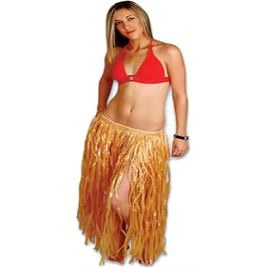 New Hawaiian Luau Brown Natural Grass Hula Skirt Dress {1}
