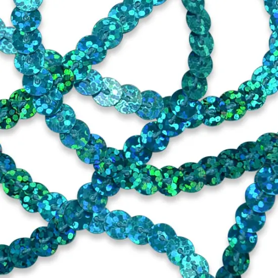 6mm Slung String Sequin Roll of 100 Yards Brown {3}