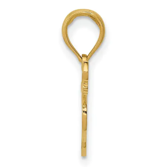 14K Gold Guitar Pendant Charm Jewelry 20 x 20 mm {2}