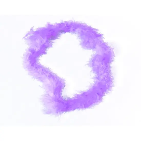 36" Purple Hawaiian Fluffy Boa Lei Necklace Princess Diva Costume Accessory {1}