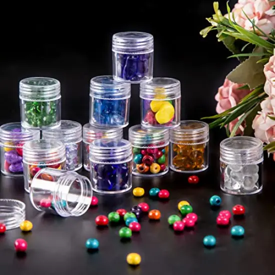 BigOtters Diamond Painting Storage Containers, Portable Bead Storage Organizer with Lids Bead Organizer Small Diamond Painting Containers Glitter Containers for Crafts, Jewelry, 6.3 X 5.3 X 1.4inch {5}