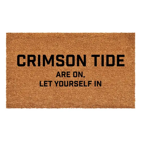 Crimson Tide are on, Let yourself in Doormat {1}