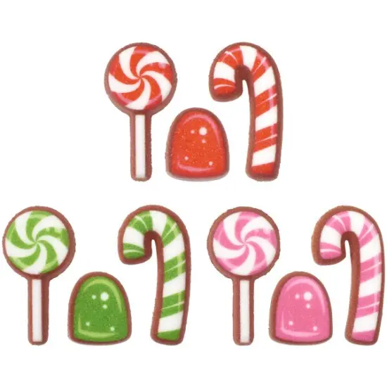 Holiday Candy Assortment Dec-Ons&reg; Decorations 12ct {1}