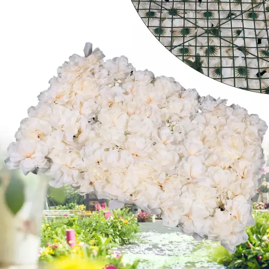 Artificial Fake Flower Hydrangea Wall Panel Banquet Wedding Backdrop Wall {1}