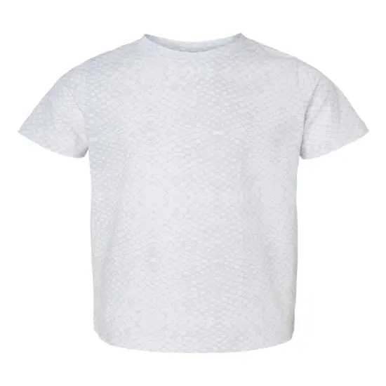Rabbit Skins&reg; Toddler Crewneck Short Sleeve Fine Jersey Tee - 3321 White reptile {1}