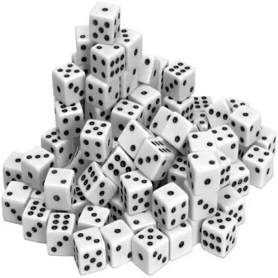 WE Games Square Cornered Dice - 100 Pack {4}