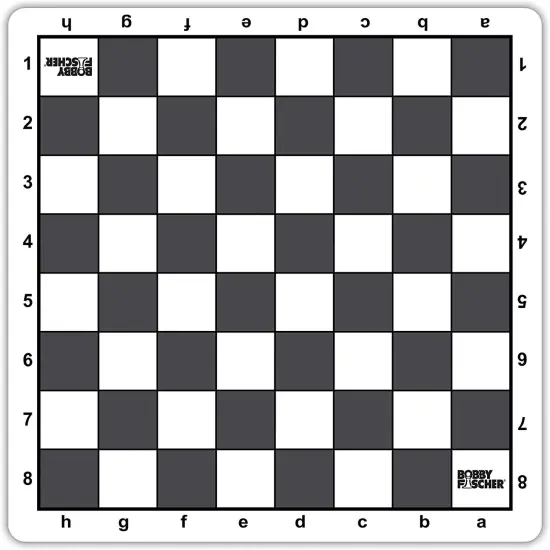 Bobby Fischer Tournament Roll Up Travel Chess Board - 20 inches - Mousepad Style {6}