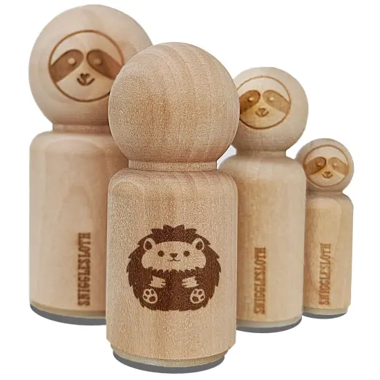 Cute and Round Hedgehog Ball Rubber Stamp for Stamping Crafting Planners {7}