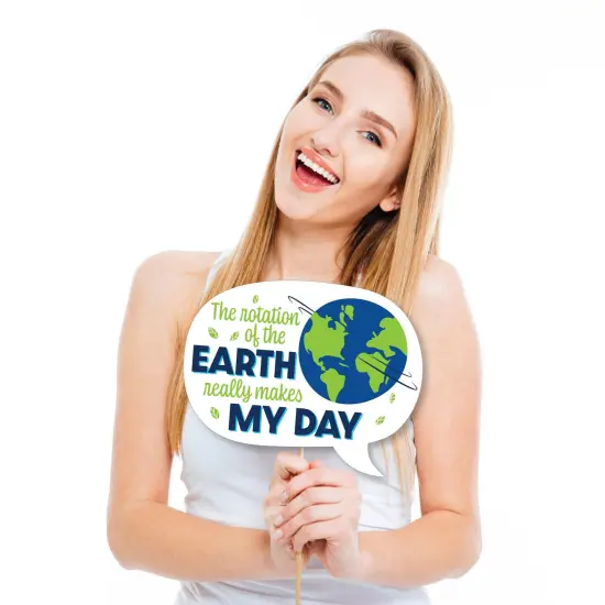Big Dot of Happiness Funny Happy Earth Day - Save the Planet Party Photo Booth Props Kit - 10 Piece {3}