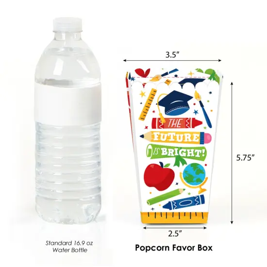 Big Dot of Happiness Elementary Grad - Kids Graduation Party Favor Popcorn Treat Boxes - Set of 12 {3}