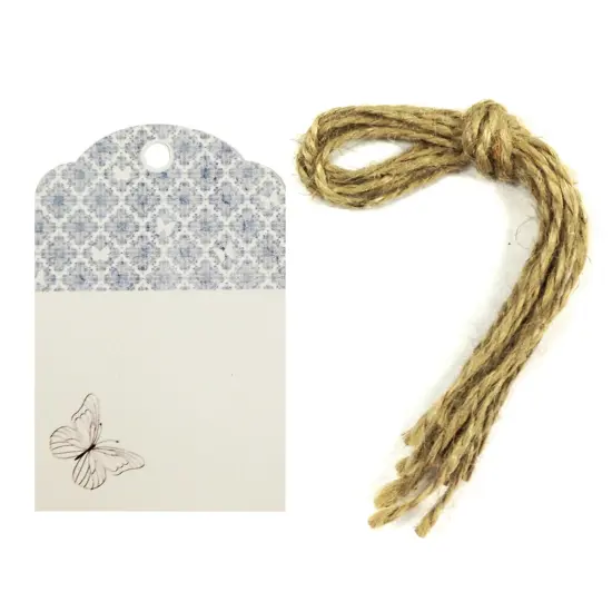 Wrapables Printing Tag, Set of 24 Butterfly {3}