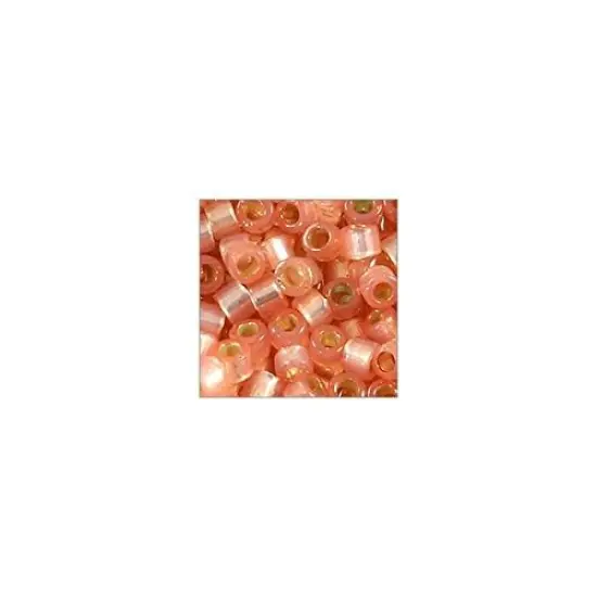 Miyuki Delica Seed Bead 11/0 Silver Lined Dusty Orange {3}