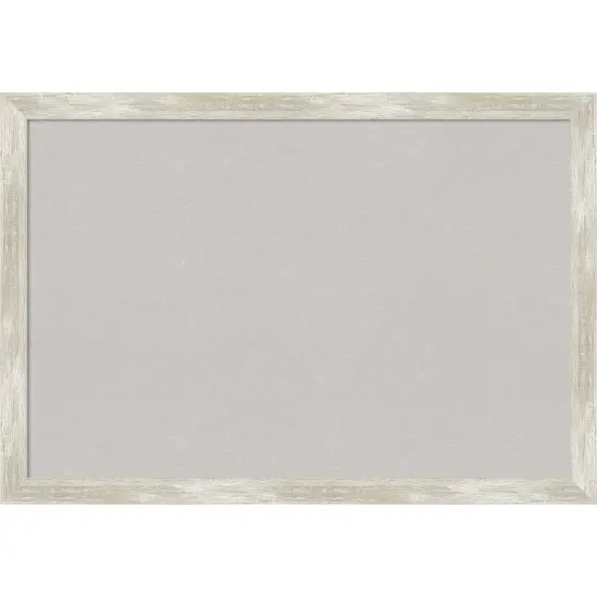 Crackled Metallic Narrow Framed Corkboard, Grey Cork {1}