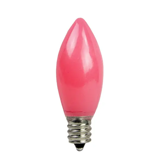 Sienna Opaque C9 LED Christmas Replacement Bulbs - Pink - Pack of 4 {1}
