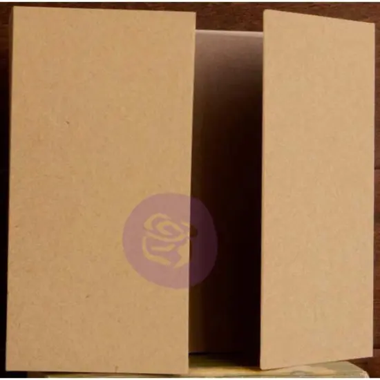 Prima Memory Hardware Chipboard Album 8.5"X8"-Kraft Gatefold W/8 Pages {2}