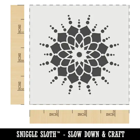 Mandala Flower Simple Wall Cookie DIY Craft Reusable Stencil {5}