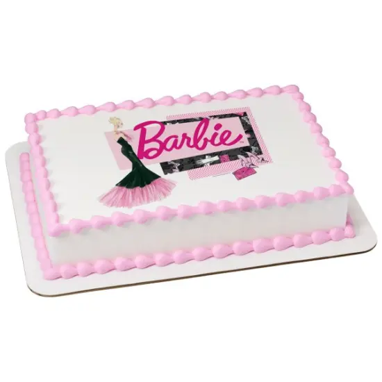 Barbie&trade; Forever Glam Edible Cake Topper Image - 1/4 Sheet {1}