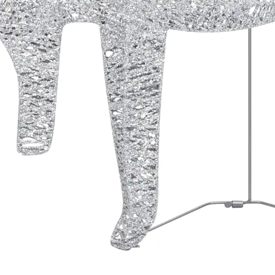 2 pcs Christmas Reindeers with 40 LEDs Silver {5}