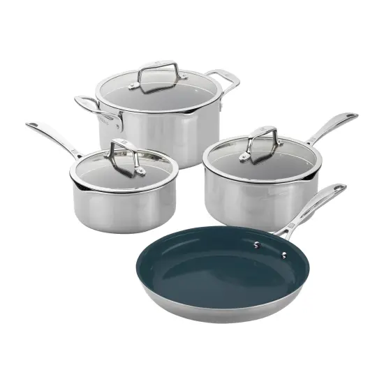 ZWILLING Clad CFX Stainless Steel Ceramic Nonstick Cookware Set {3}