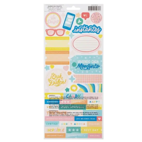 Obed Marshall - FANTASTICO COLLECTION - STICKER SHEET 6&rdquo;x12&rdquo; CARDSTOCK (102 PIECE) 34007833 by American Crafts {3}