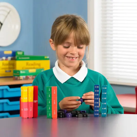 Fraction Tower&reg; Equivalency Cube Set, Set of 51 {3}