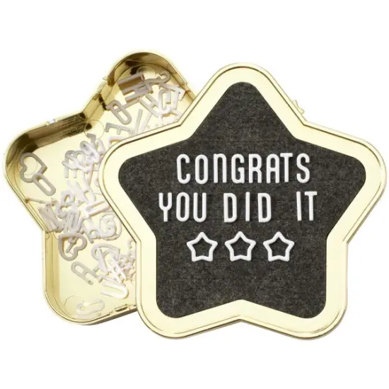 Star Grad Letter Board DecoSet Cake Decoration {2}