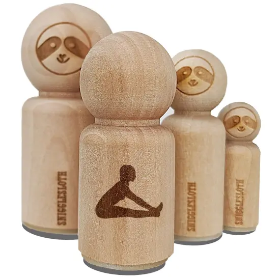 Yoga Seated Forward Bend Pose Rubber Stamp for Stamping Crafting Planners {7}