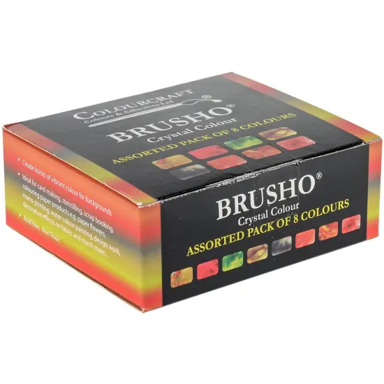 Brusho Crystal Colours Set 8/Pkg-Assorted Colors {3}