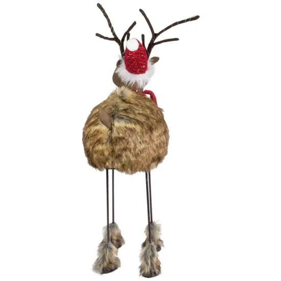 Northlight LED Lighted Faux Fur Reindeer Christmas Figure - 25" Brown {6}