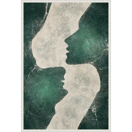 Emerald Love by Ema Paraschiv Framed Canvas Wall Art {1}