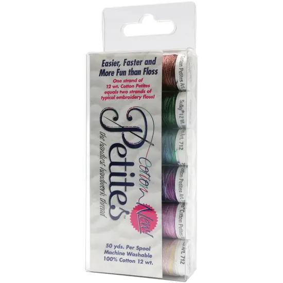 Sulky Sampler 12wt Cotton Petites 6/Pkg-2nd Most Popular Assortment {2}