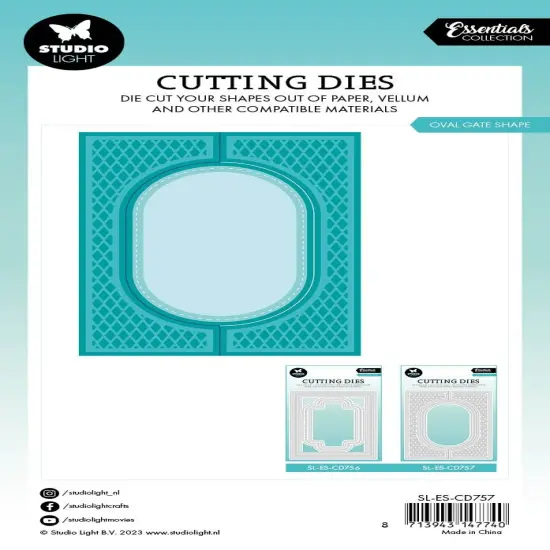 Studio Light Essentials Cutting Dies-Nr. 757, Oval Gate Shape {3}