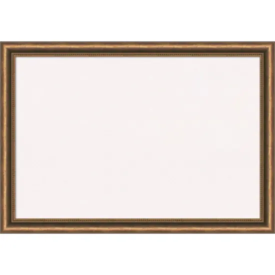 Manhattan Bronze Narrow Wood Framed Corkboard, White Cork {1}