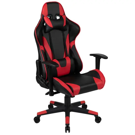 Emma and Oliver Z200 Gaming Chair Racing Office Ergonomic Computer PC Chair with Reclining Back Red {1}