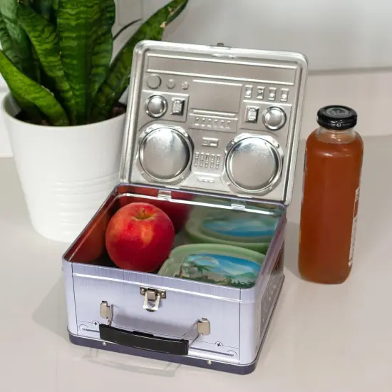 80's Boombox Radio Lunchbox Tin Tote {7}