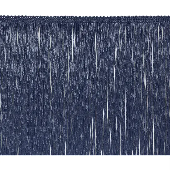 5 Yards of 4" Chainette Fringe Trim | 5 yard cut Navy Blue {1}