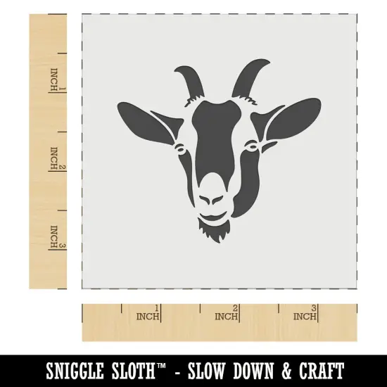Toggenburg Goat Face Wall Cookie DIY Craft Reusable Stencil {5}