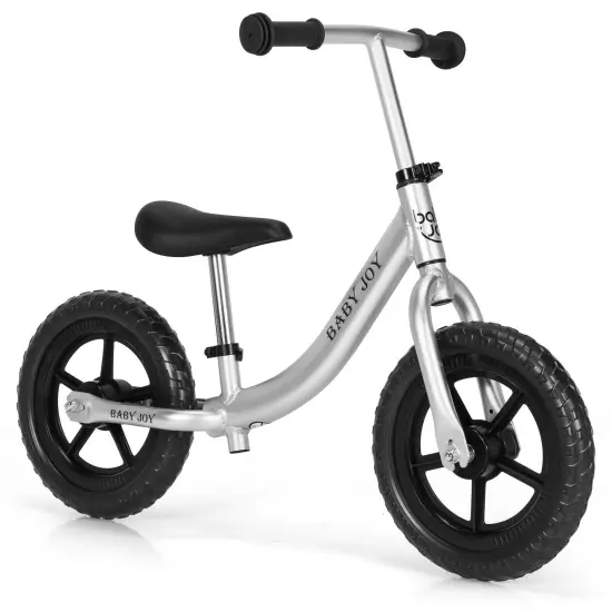 Aluminum Adjustable No Pedal Balance Bike for Kids-Black {1}