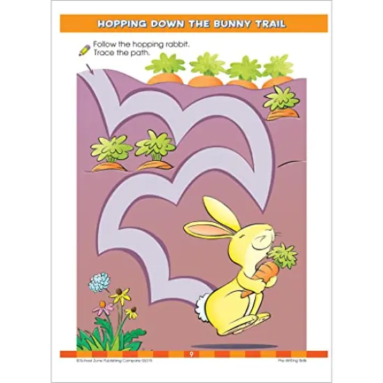 Big Preschool Workbook - 320 Pages, Ages 3 to 5, Colors, Shapes, Numbers, Early Math, Alphabet, Pre-Writing, Phonics, Following Directions, and More (School Zone Big Workbook Series) {6}
